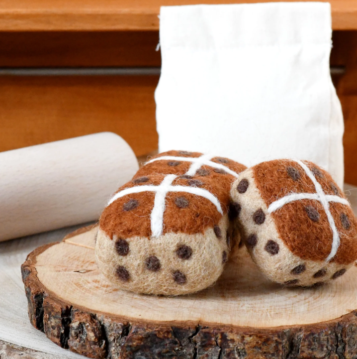 Sale Felt Hot Cross Buns, Set of 3