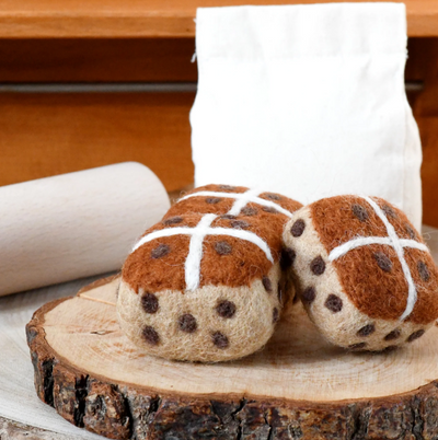 Sale Felt Hot Cross Buns, Set of 3