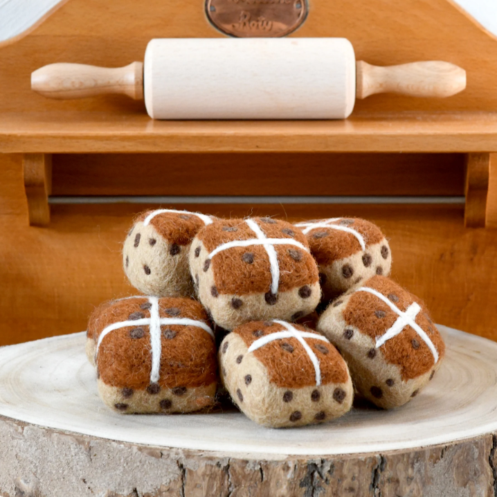 Sale Felt Hot Cross Buns, Set of 3