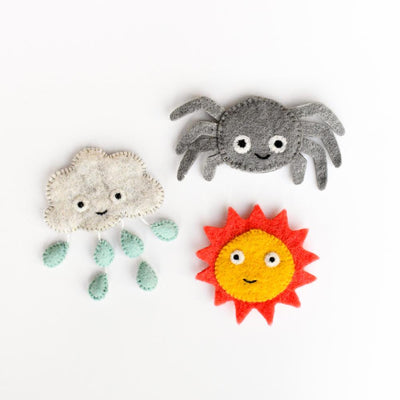 Pre-Order Itsy Bitsy Spider, Finger Puppet Set of 3 (Ships in late January)