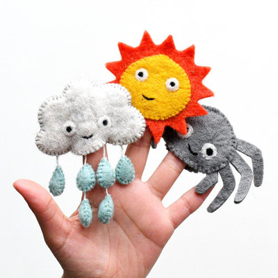 Pre-Order Itsy Bitsy Spider, Finger Puppet Set of 3 (Ships in late January)