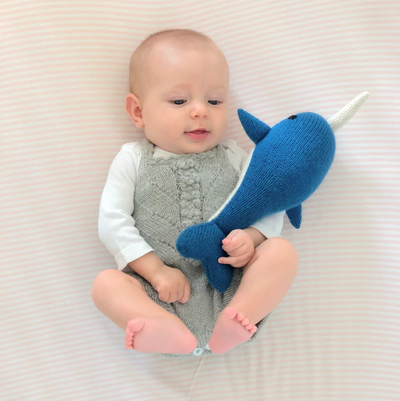 Sale Knit Alpaca Stuffed Narwhal