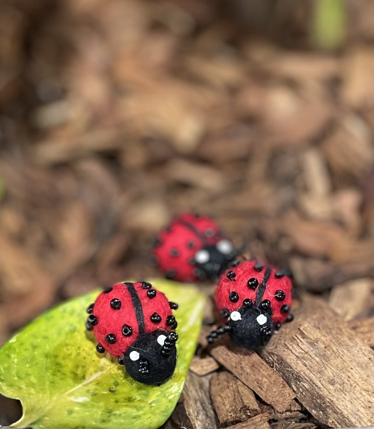 Felt Ladybug. 1 pc