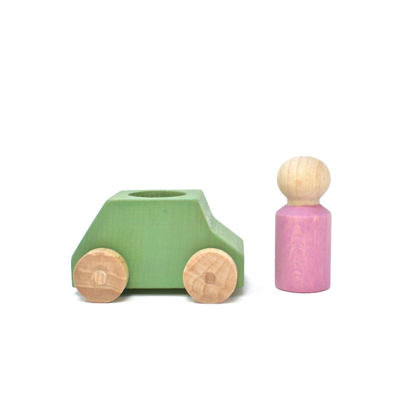 Sale Lubulona Green Car with Pink Figure