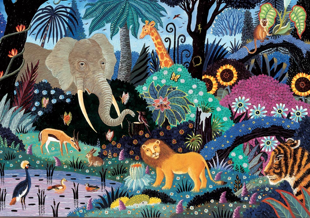 Sale Night in the Jungle Wooden Jigsaw Puzzle