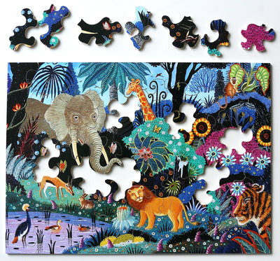 Sale Night in the Jungle Wooden Jigsaw Puzzle