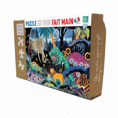 Sale Night in the Jungle Wooden Jigsaw Puzzle