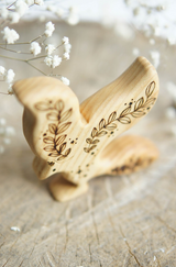 Wooden Phoenix, a hand-carved wooden toy by Tiny Fox Hole. · view 4
