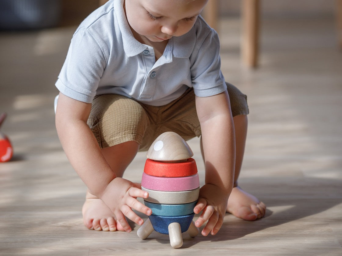 Sale Plan Toys Stacking Rocket, Orchard