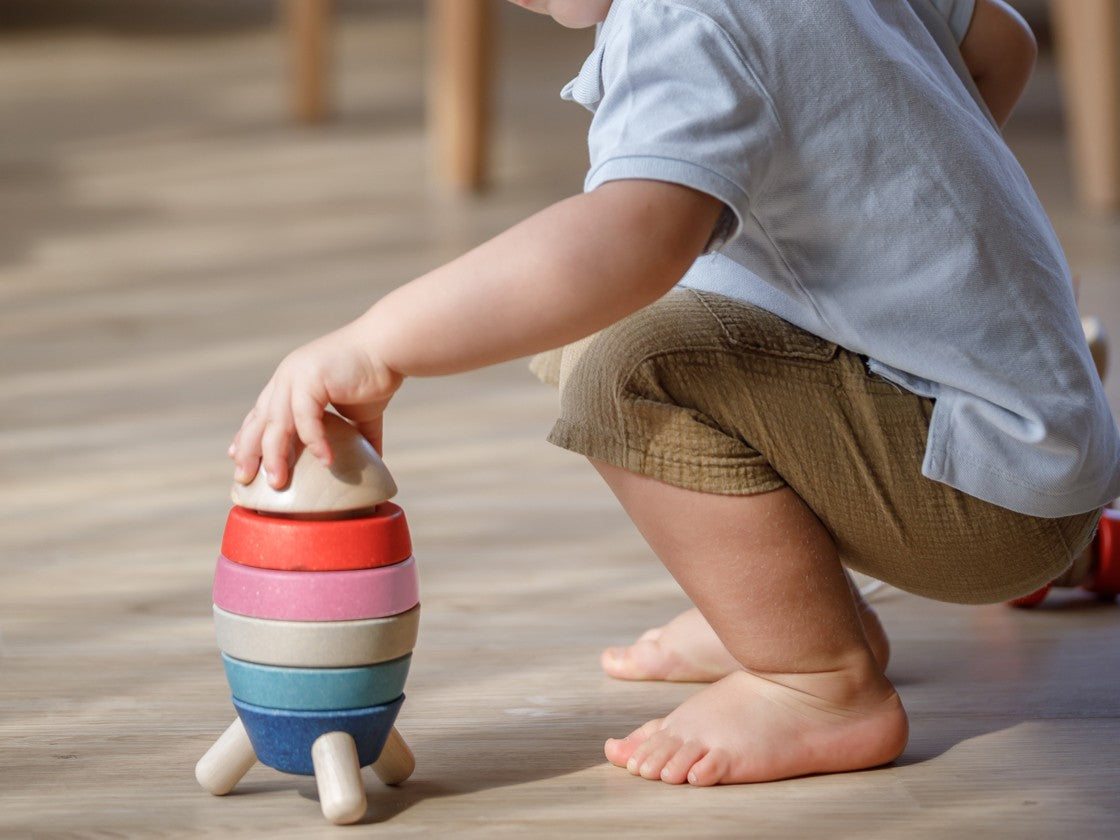 Sale Plan Toys Stacking Rocket, Orchard