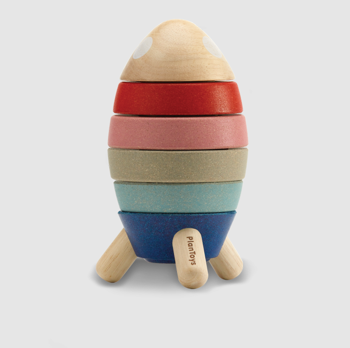 Sale Plan Toys Stacking Rocket, Orchard