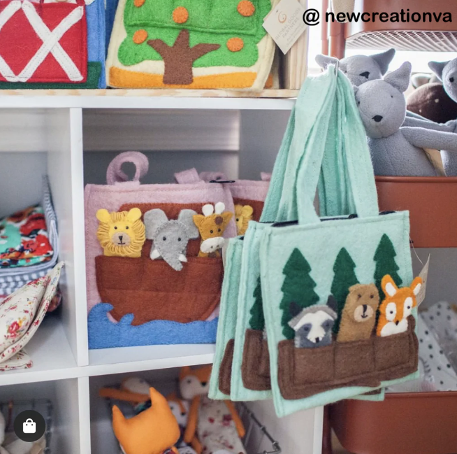 Sale Noah`s Ark Felt Puppet Bag