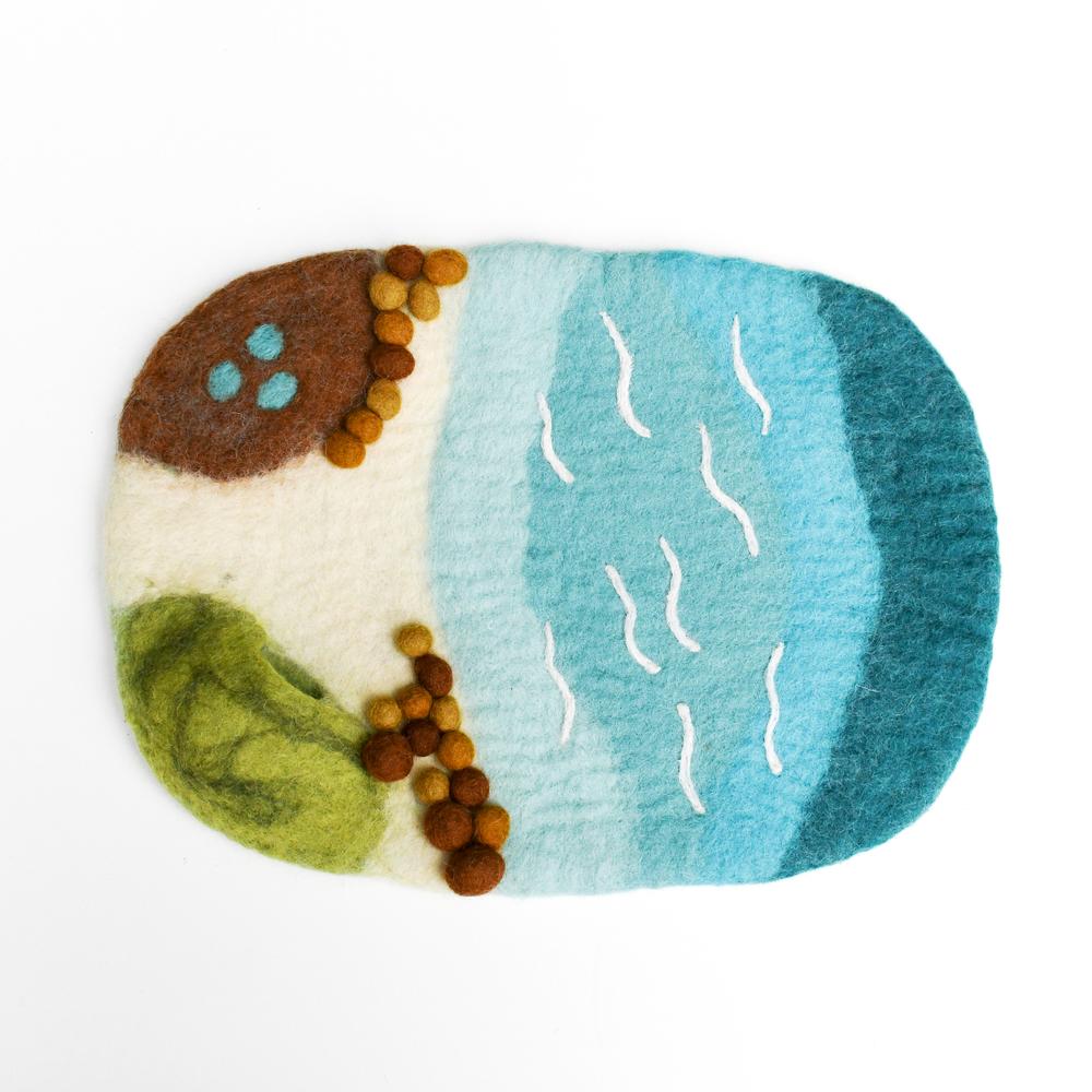 Sea, Beach and Rockpool Playmat
