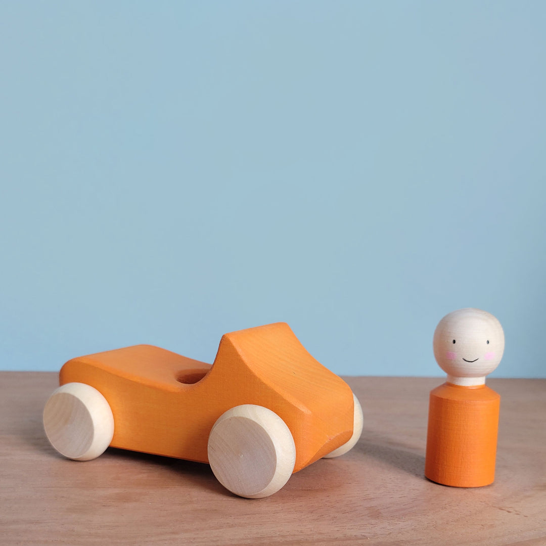Skandico Rainbow Car and Driver Set