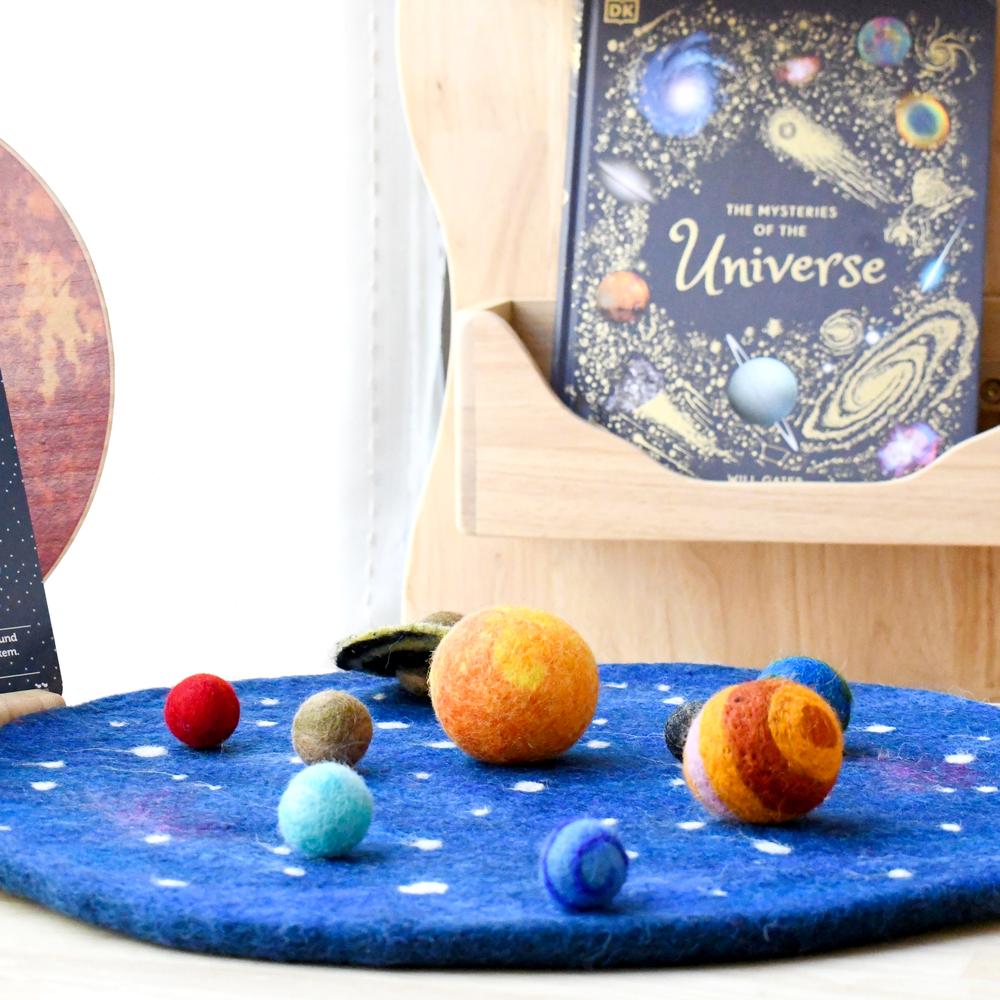 Solar System Outer Space Playmat with Felt Planets