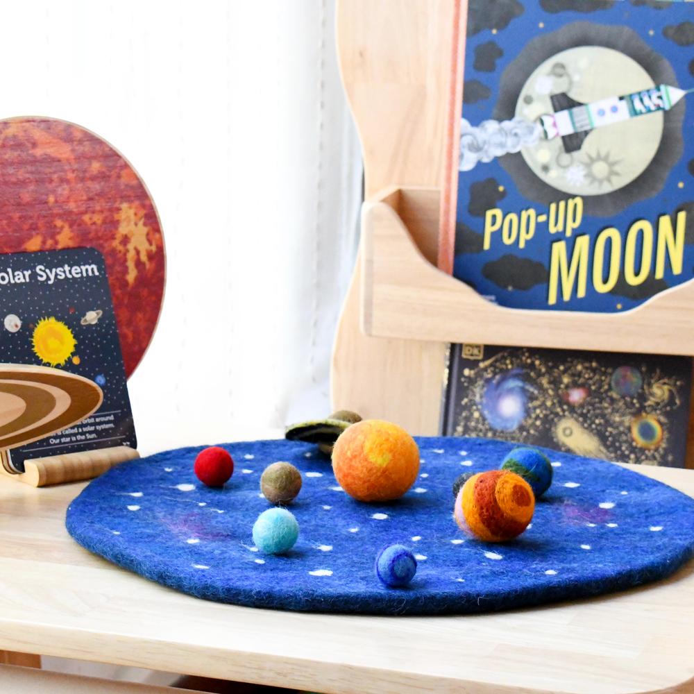 Solar System Outer Space Playmat with Felt Planets