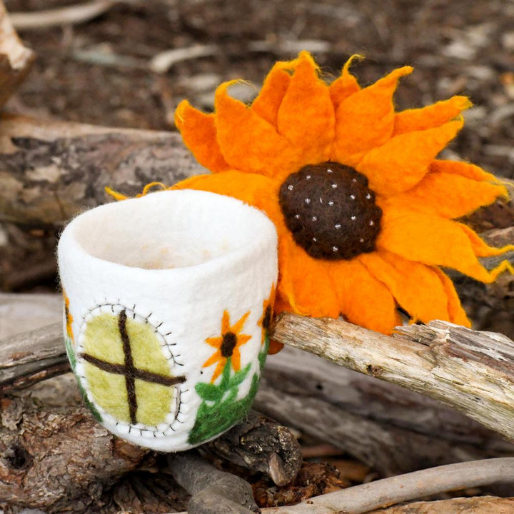 Sale Sunflower Fairy House