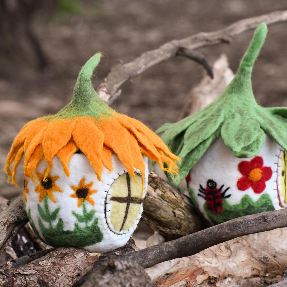 Sale Sunflower Fairy House