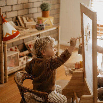 Sale Q Toys Toddler Wooden Perspex Easel