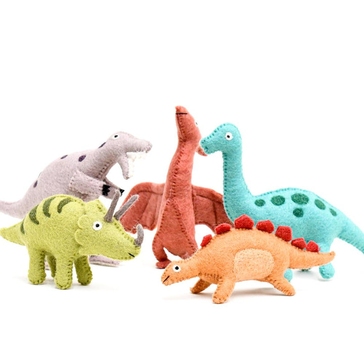Felt Triceratops Toy