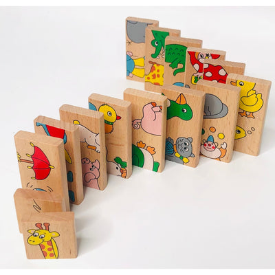 Wooden Animal Dominos