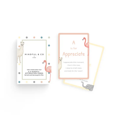 Sale Mindful and Co Kids A to Z Mindful Affirmation Cards