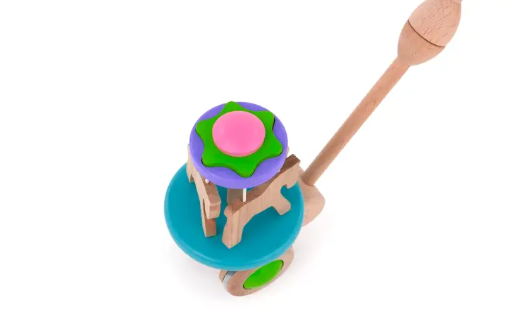 Sale Bajo Wooden Carousel Push Toy