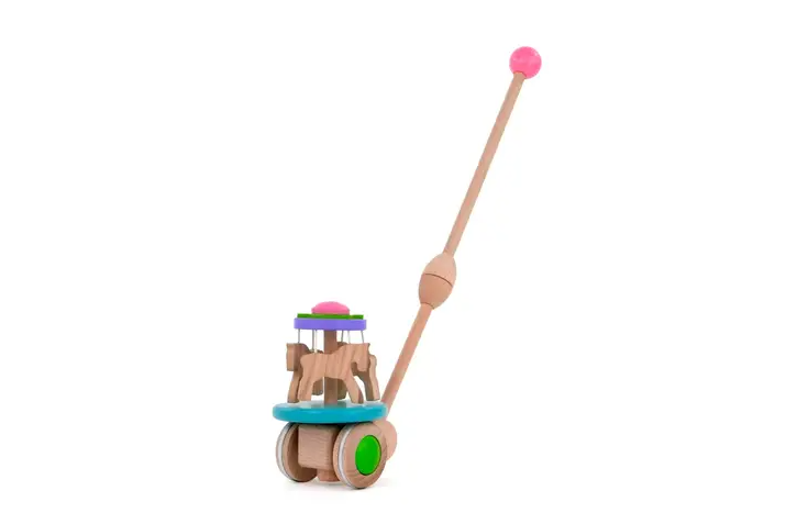 Sale Bajo Wooden Carousel Push Toy