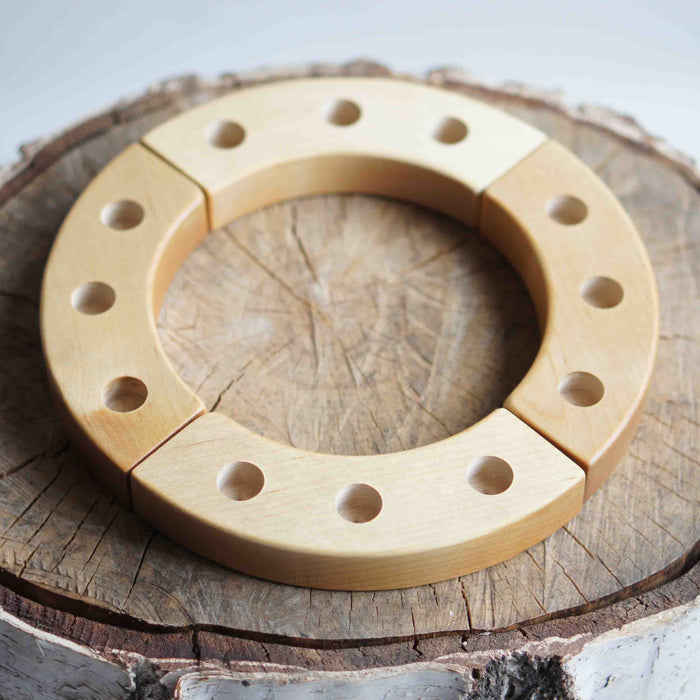Waldorf Birthday Ring, a hand-carved wooden toy by Tiny Fox Hole.