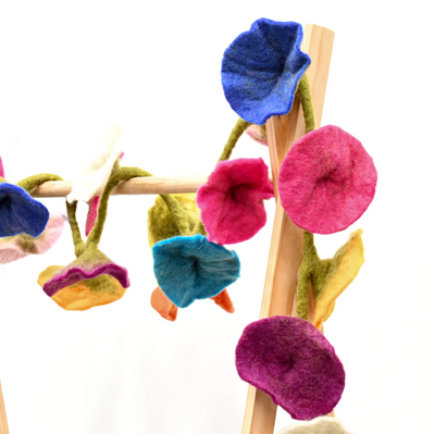 Colorful Felt Flower Garland