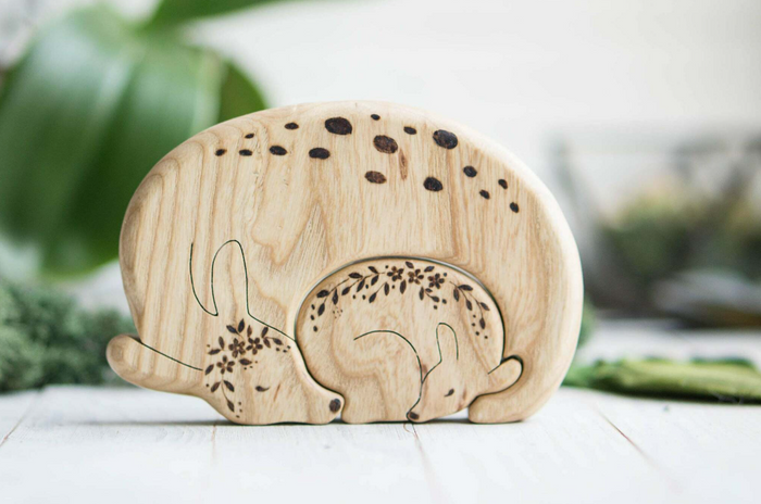 Wooden Deer Puzzle