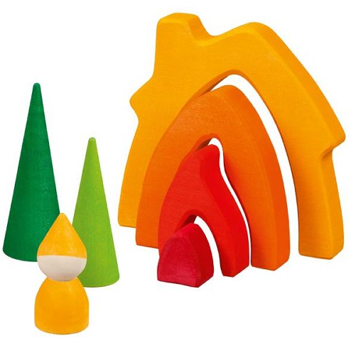 Sale Goki Wooden Dwarf Cottage, 7 pieces
