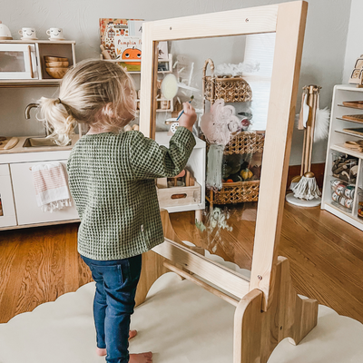 Sale Q Toys Toddler Wooden Perspex Easel