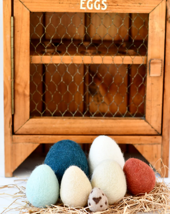 Felt Eggs, Set of 7