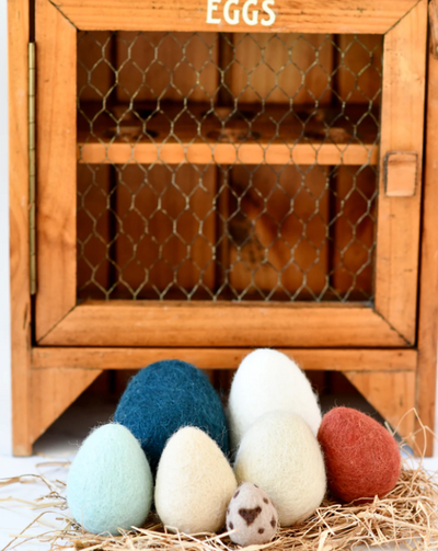 Felt Eggs, Set of 7