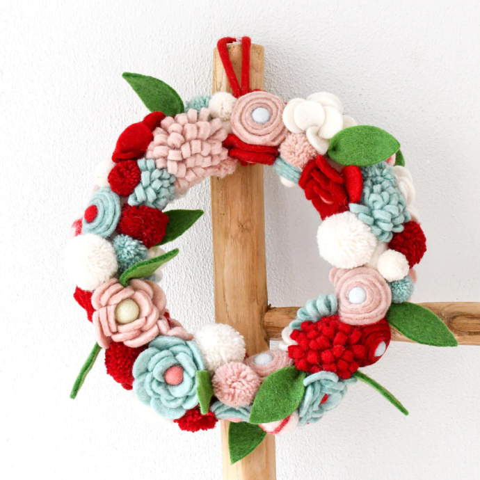 Sale Felt Flower Wreath