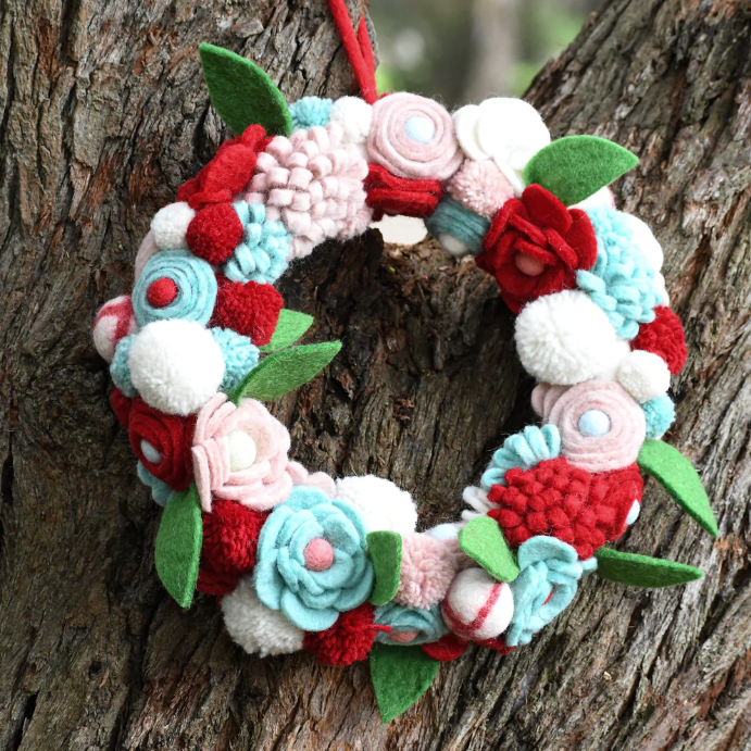 Sale Felt Flower Wreath