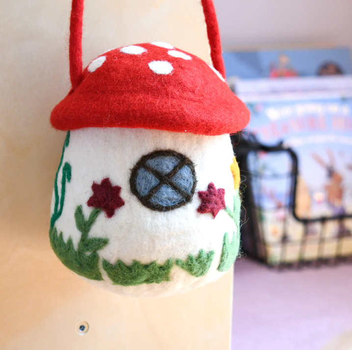 Felt Toadstool Fairy House Bag