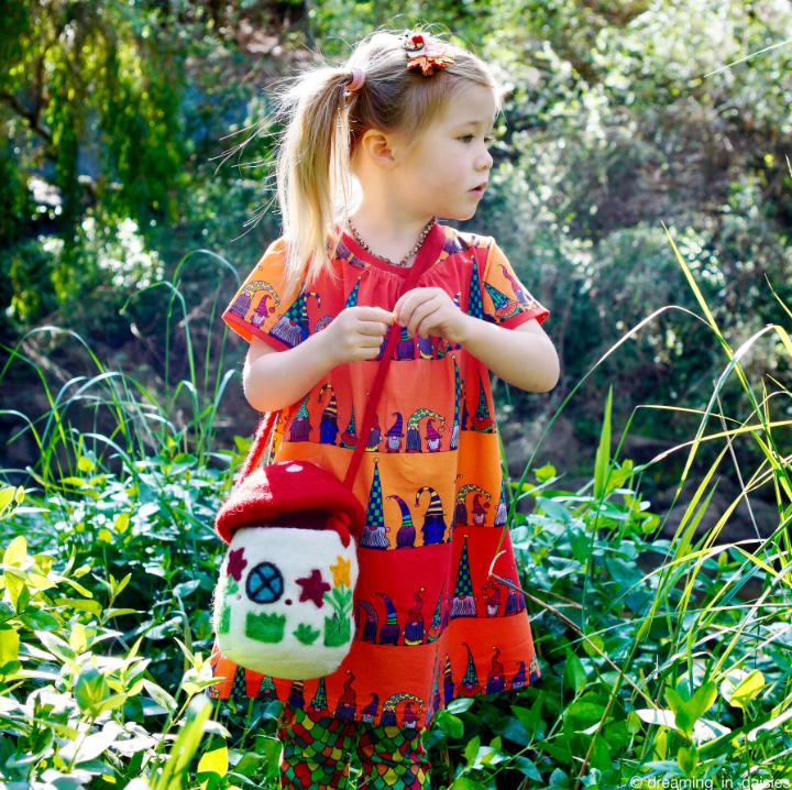 Sale Felt Mushroom Toadstool Bag