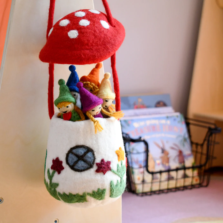 Sale Felt Mushroom Toadstool Bag