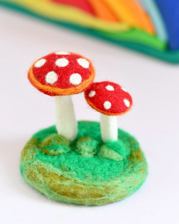 Pre-Order Felt Red Mushrooms (Ships in mid-November)