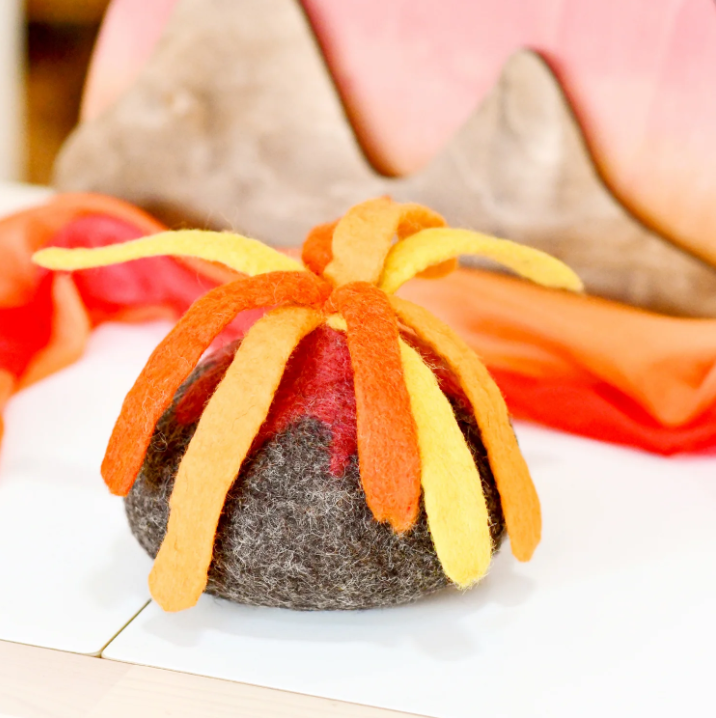 Felt Volcano Toy