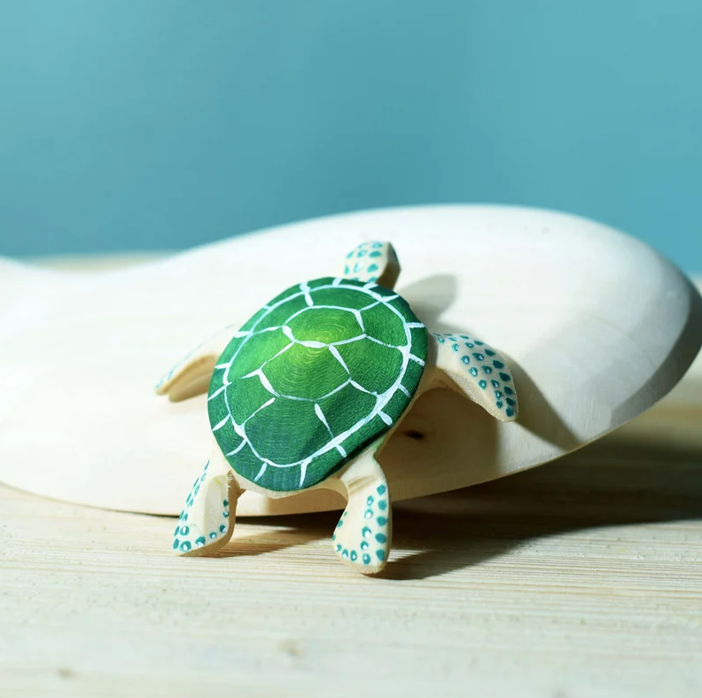 Pre-Order Bumbu Wooden Green Turtle (Ships in July)