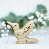 Wooden Hummingbird, a hand-carved wooden toy by Tiny Fox Hole. · view 1