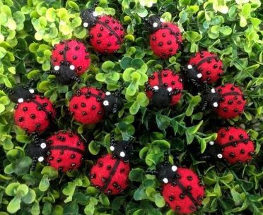 Felt Ladybug. 1 pc