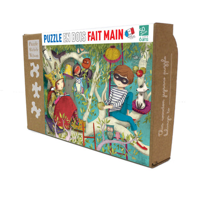 Sale Reading in the Woods, Wooden Jigsaw Puzzle