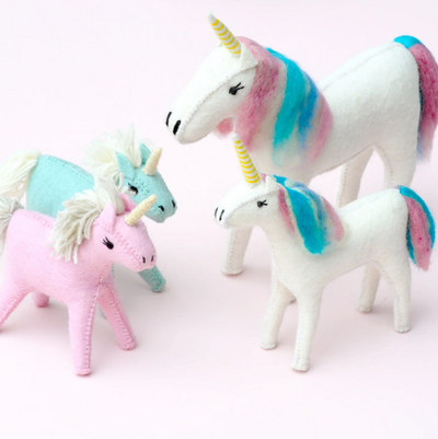 Sale Felt Unicorn Toy, Large