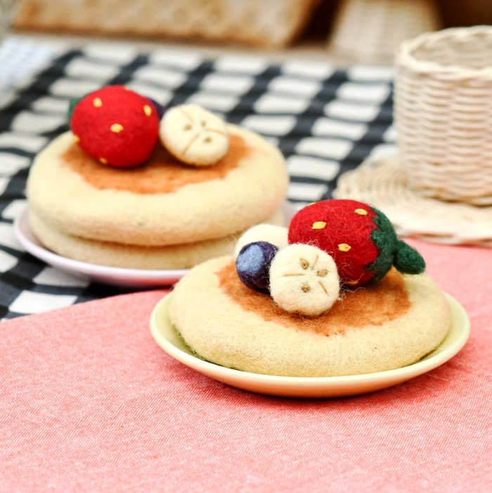 Felt Pancake Stack Play Food Set