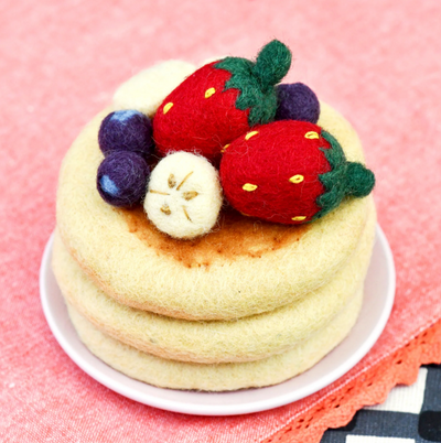 Pre-Order Felt Pancake Stack Play Food Set  (Ships in September)