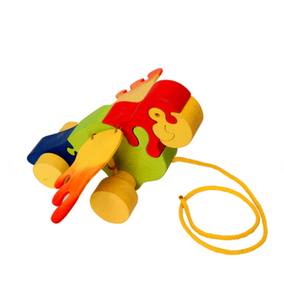 Sale Wooden Parrot Pull Along Toy